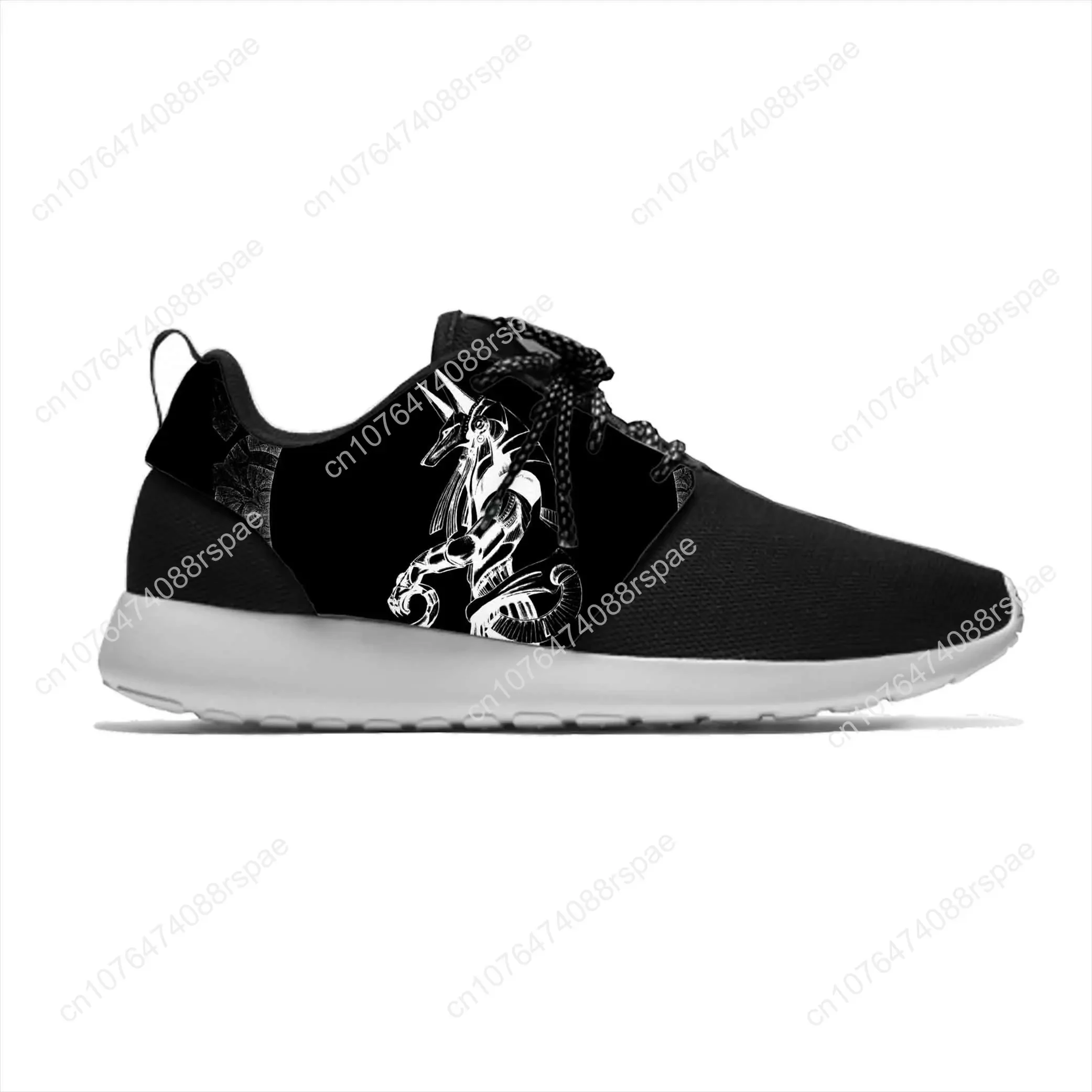 Estate Anubis antico egitto dio egiziano divertente moda scarpe sportive traspirante leggero uomo donna Sneakers scarpe da corsa in rete