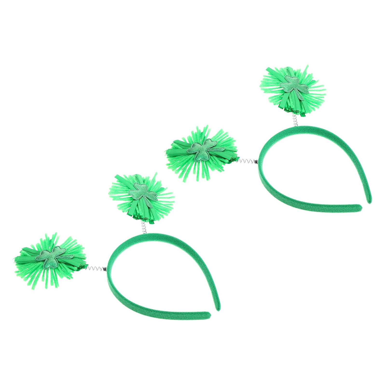 

Green Shamrock s St Patrick's Day Party Hair Holiday Accessories Glittered Boppers Patrick'S Day Headb Festive