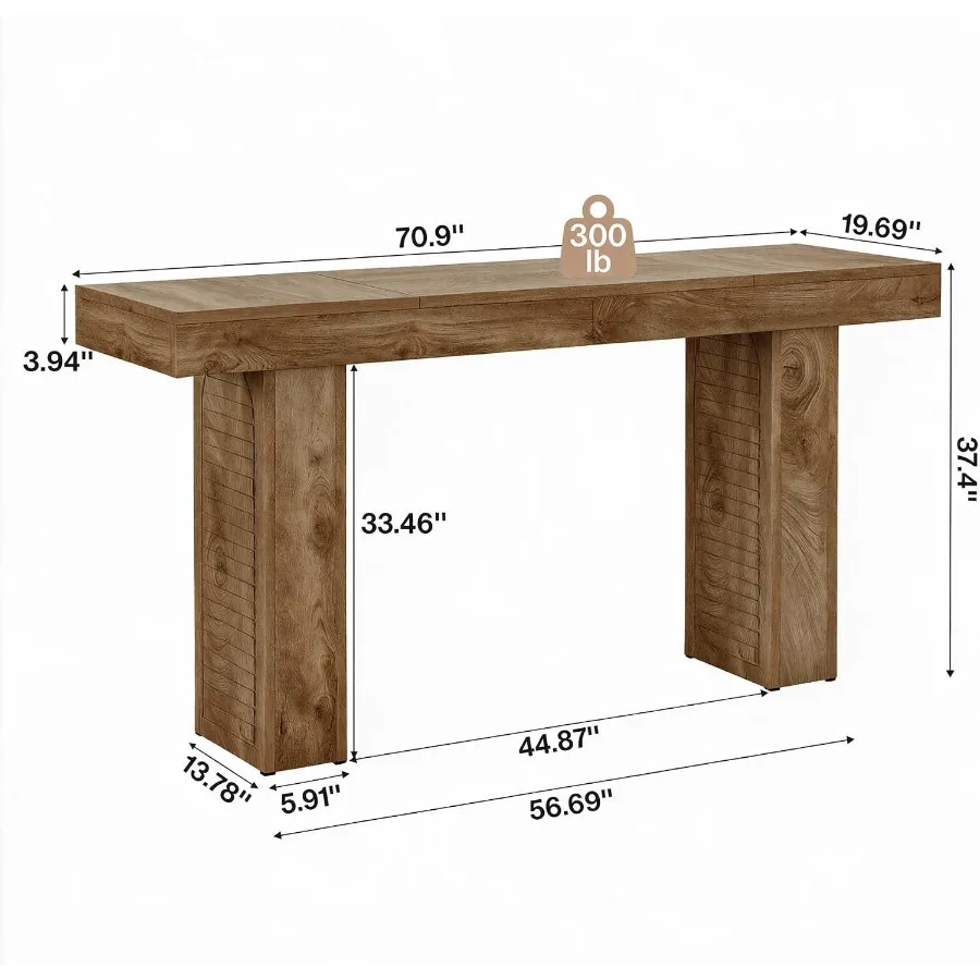 71-Inch Extra Long Bar Table, Narrow Bar Height Table