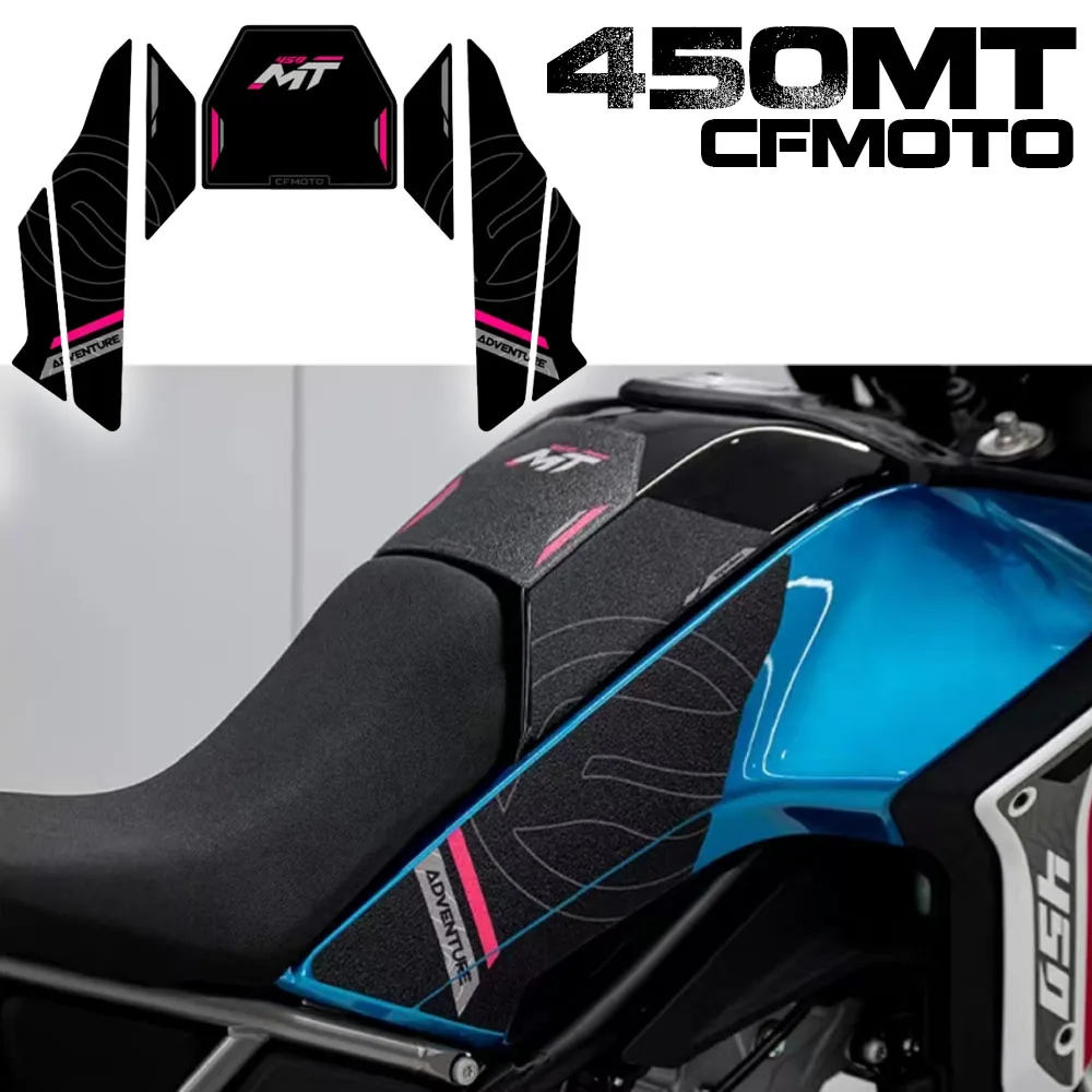 

For CFMOTO 450MT 450 MT 2024 Motorcycle Side Sticker Fuel Tank Decal Protector Traction Pad Cover Decoration Sets Anti-slip