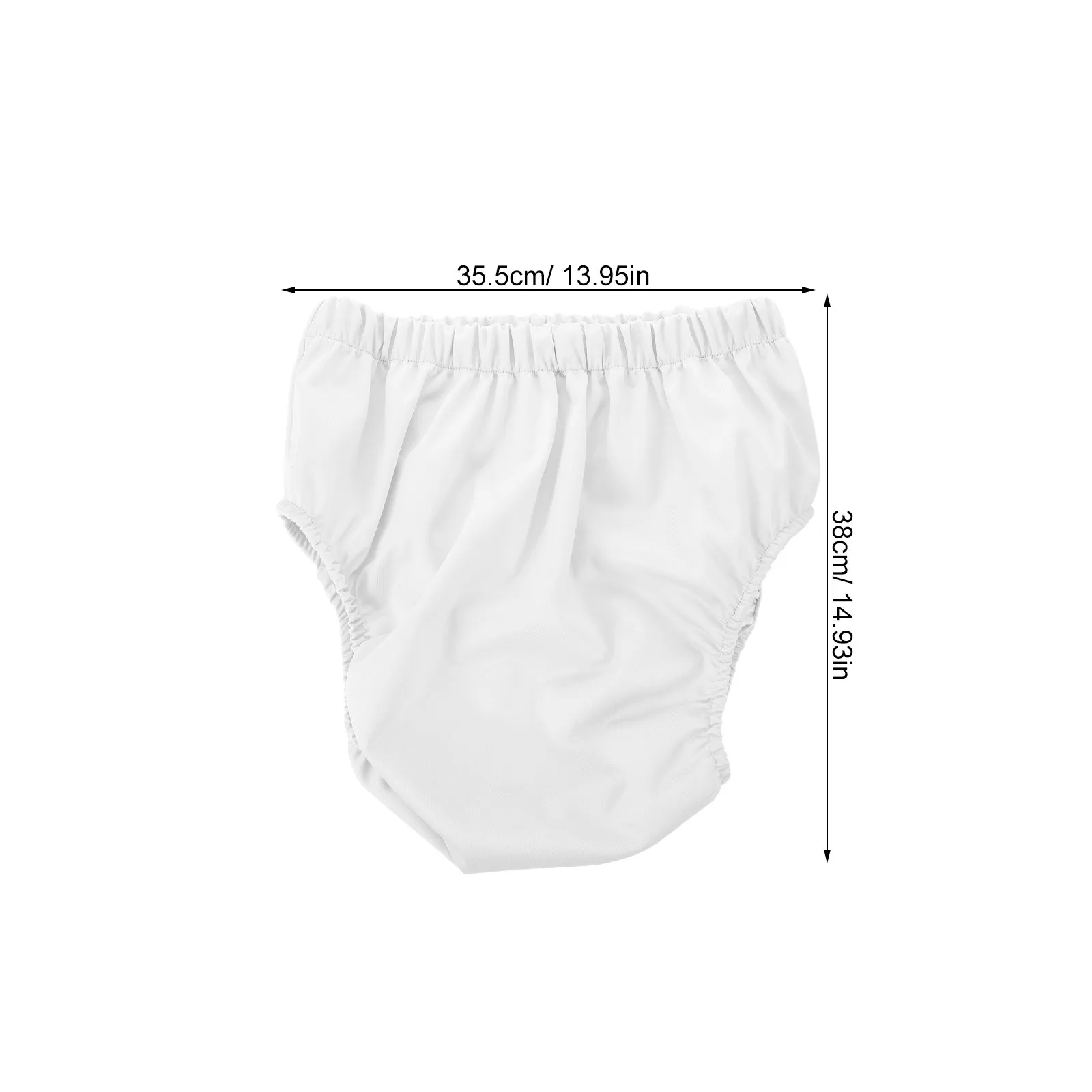 Leakproof Reusable Adult Cloth Diapers Waterproof Elderly Absorbent Pants for Seniors Night Use White Reusable Cloth Diapers