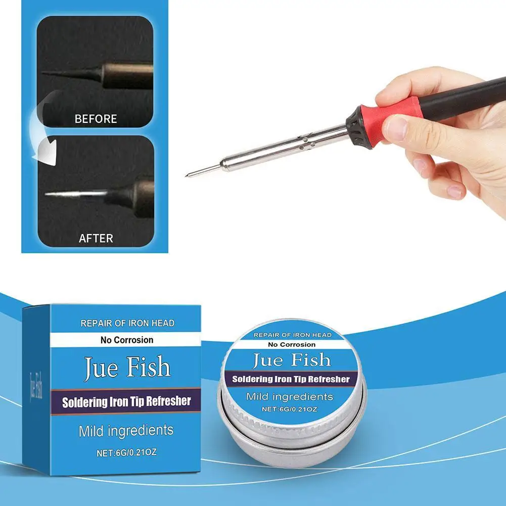 

Soldering Iron Tip Refresher Non-stick Tin Solder Cream Clean Paste For Oxide Resurrection Oxidative Activator S7x2