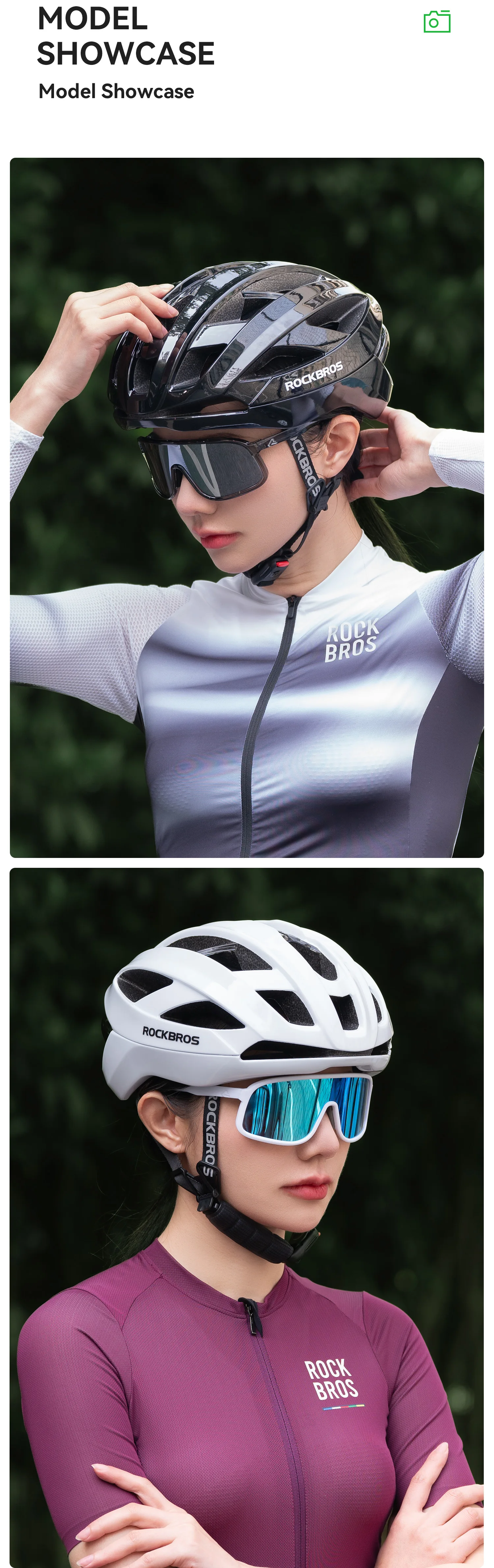 ROCKBROS Fahrradhelm Leicht Atmungsaktiv Antibakteriell Integralgeformter Helm Verstellbarer Magnetverschluss Sicherheits helm – Detail 11