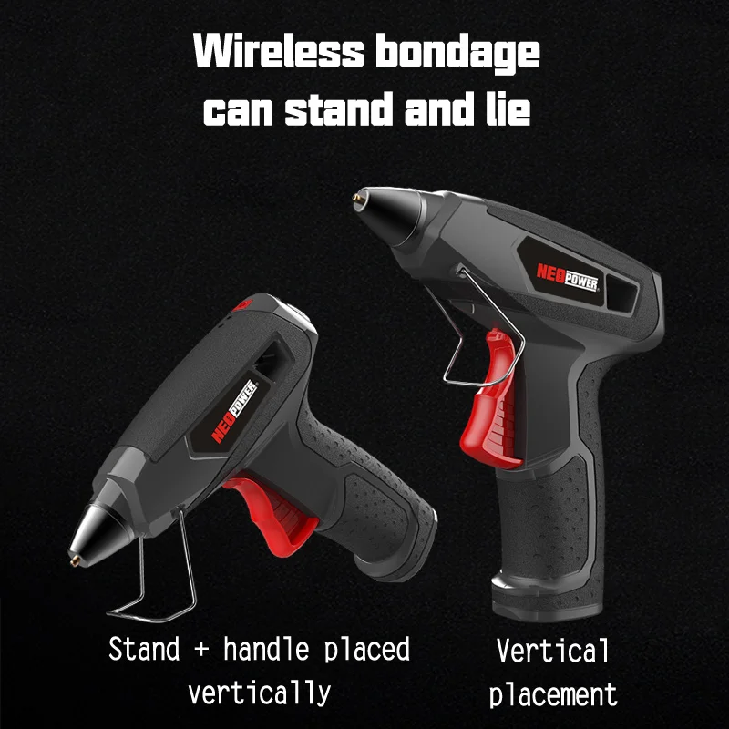 1pc 20W Rechargeable Lithium Battery Cordless Portable Hot Melt Glue Gun - Easy-to-Use Handmade DIY Tool with 7mm Glue Stick, US