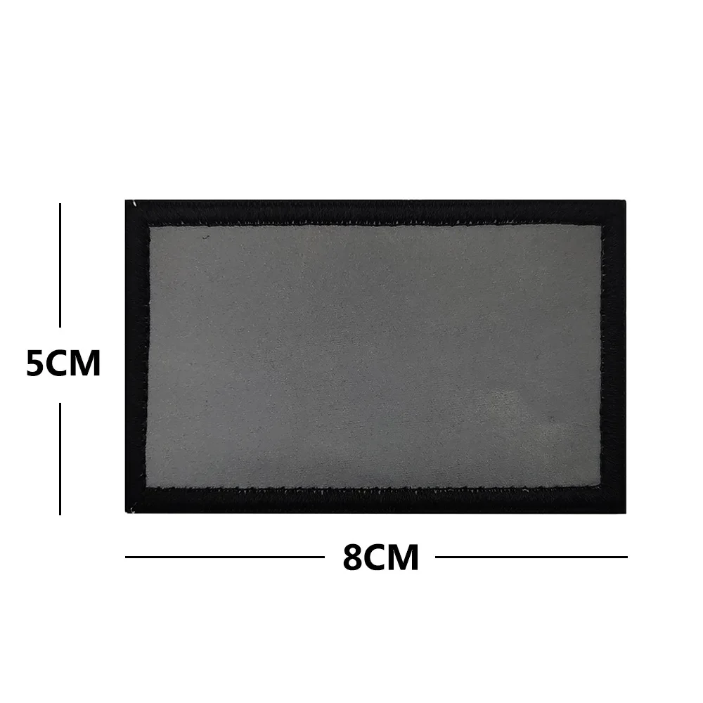 Reflective Blank Patch Free Writing Bold and Highlighted Identification Sign Hook&loop Board Tactical Badge for Helmet Jacket