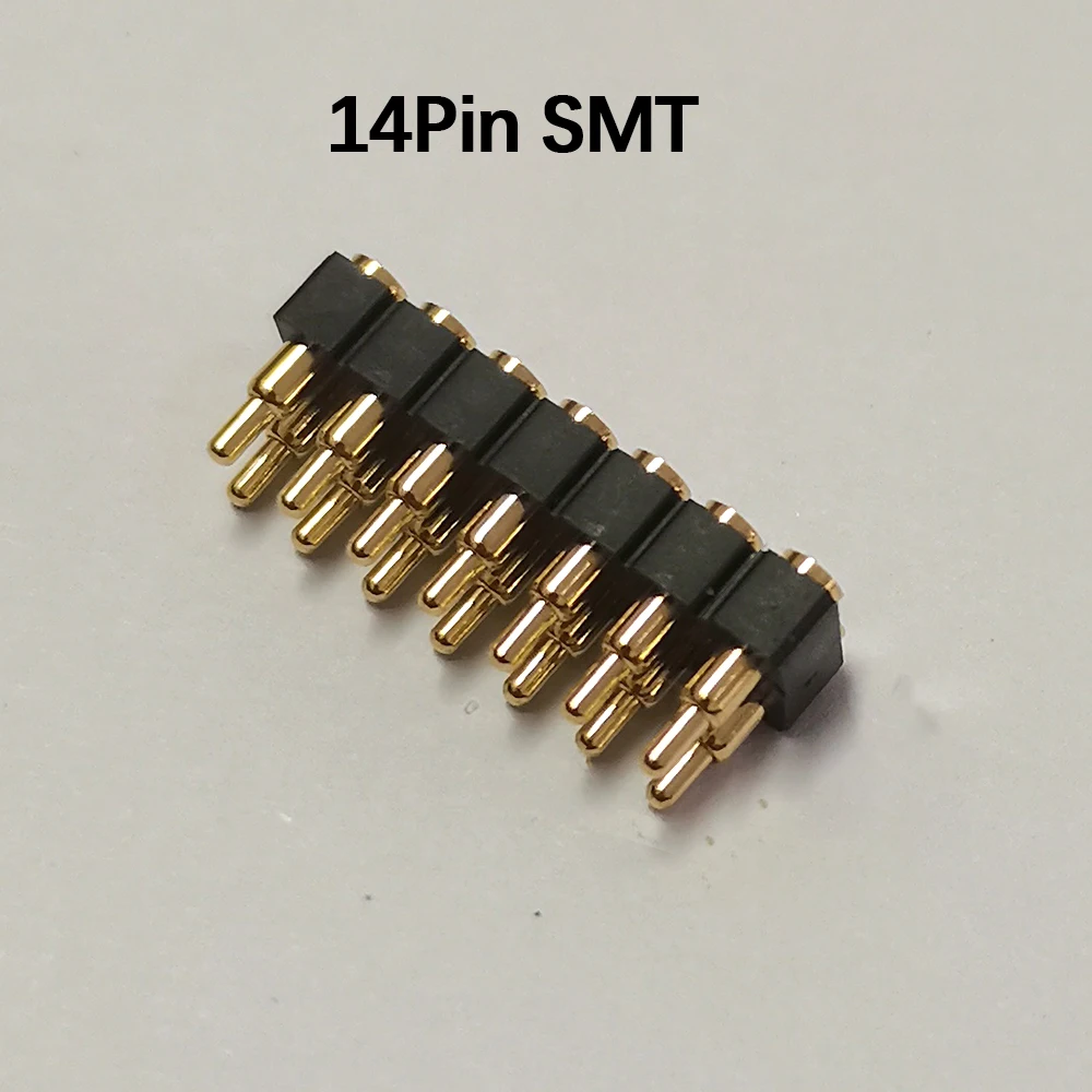 1 Stück DC-Stecker Pogo-Pin-Verbinder SMT DIP 2,54 mm Rastermaß 2345681012141620-Pin Doppelreihiger Federkontakt PCB Batterieladung – Detail 13