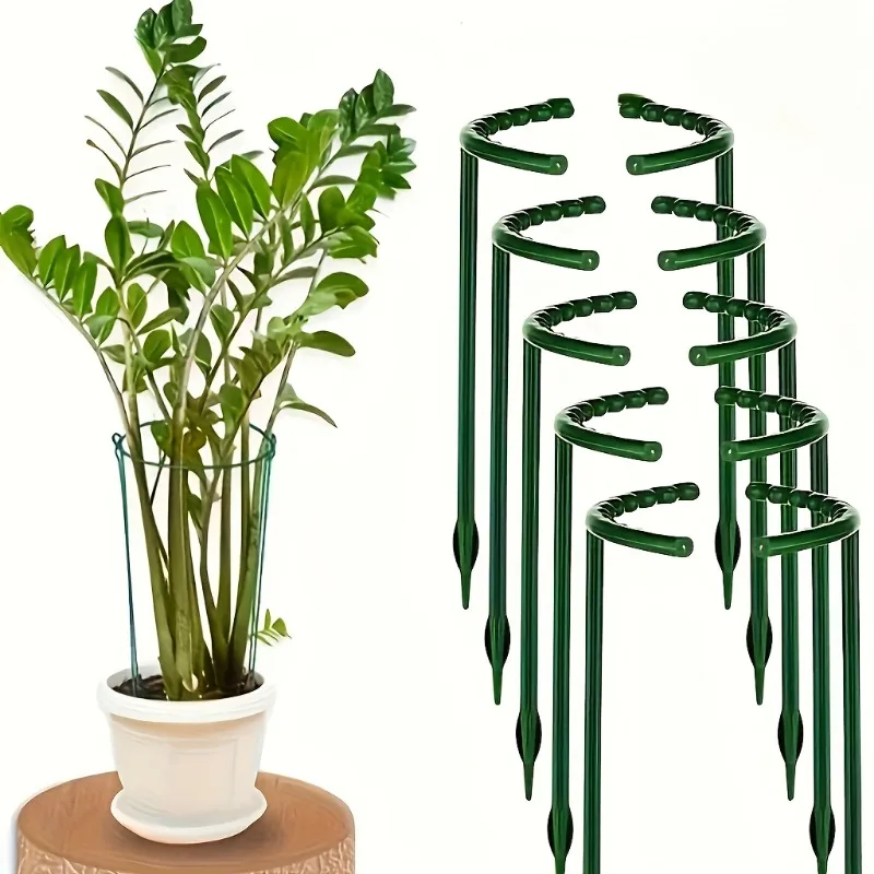 Adjustable Plastic Plant Support Cages - Suitable for Indoor and Outdoor Flexible Garden Plant Support Frames
