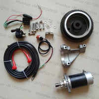 F9.9 ELECTRIC START KIT FOR F9.9HMHL F9.9HMHS HAIFEI HIDEA 4T 9.9HP OUTBOARDS MARINE RUBBER FINSHING BOAT STARTER MOTOR