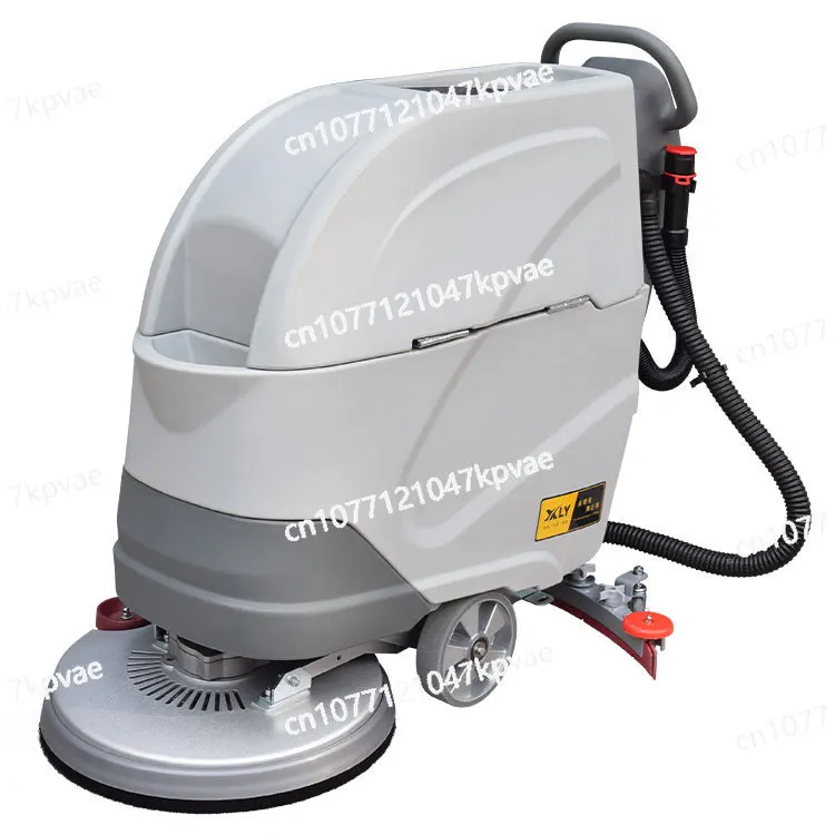 Floor Scrubber, Suction and Mopping Integrated Robot, Automatic Cleaning, Commercial Hand-pushed Factory Workshop