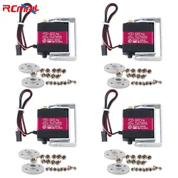 RCmall 4 Sets RDS3225 25KG Digital Servo 6V Full Metal Gear 180/ 270 Degree Double-shaft Waterproof IP66 Robotic Servo Motor