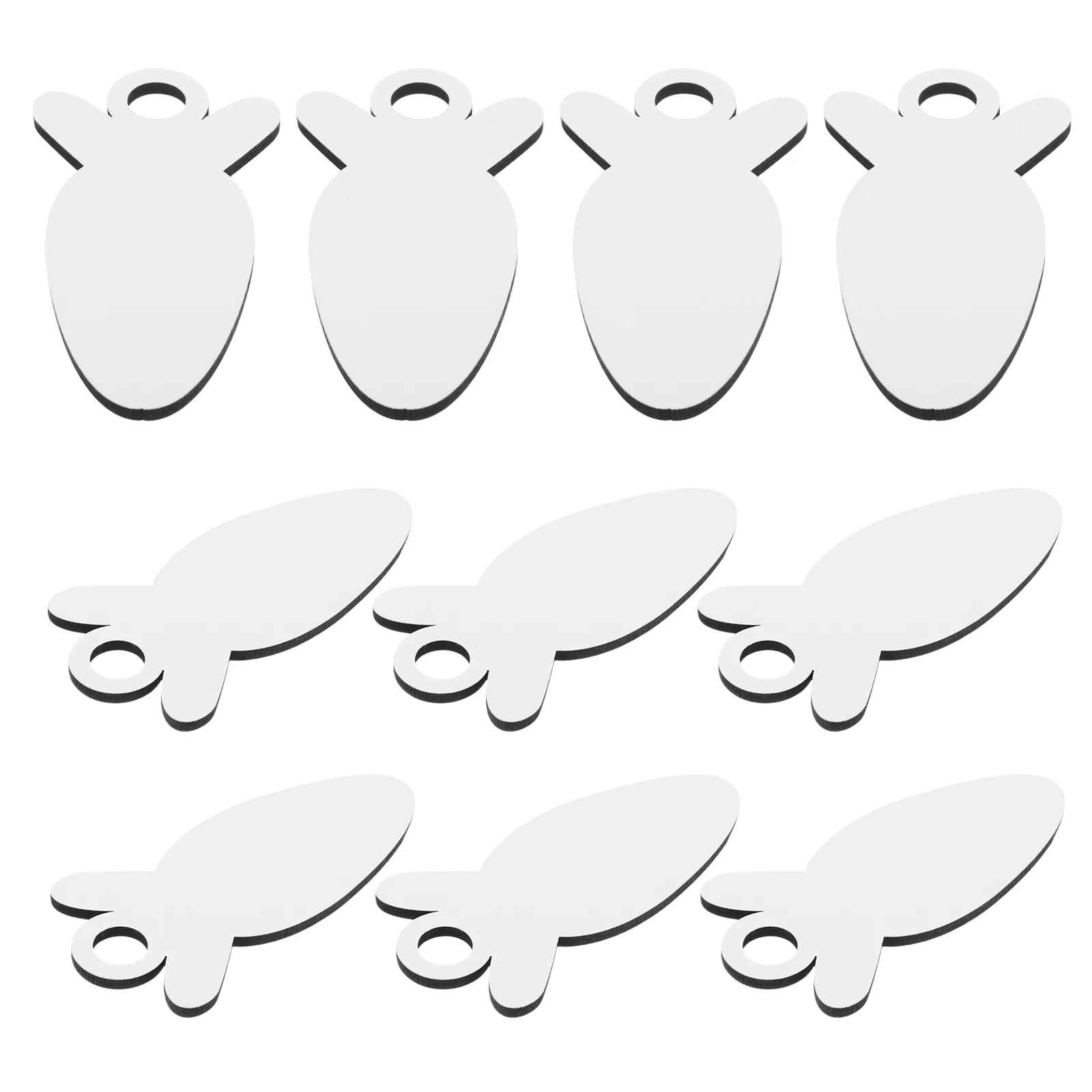 

10 Pcs Radish Shaped Nameplate DIY Heat UV Key Carrot Chain Sublimation Blanks Keychains Bulk Lanyard Tag Other Display Items