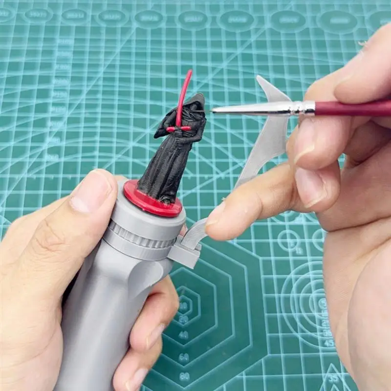 1pcs Miniature Painting Handle With 360° Comfort Grip Model Work Holder Handcraft DIY Tool For Model Coloring Hand Painting Tool