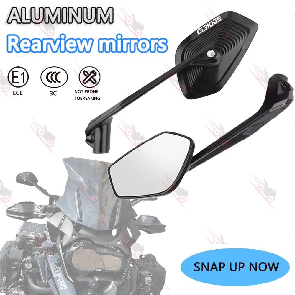 

For BMW G310GS G310R R1300GS R1200GS R1250GS ADV S1000R Motorcycle Adjustable Side Rear View Mirror Aluminum Rearview Mirror