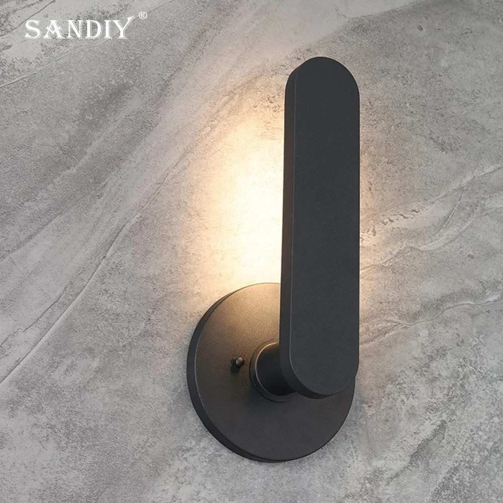 

SANDIY Waterproof Wall Lamps Outdoor Balcony Gate Light Modern Terrace Patio Lighting Fixture Led Luminaire Yard Street Lamp