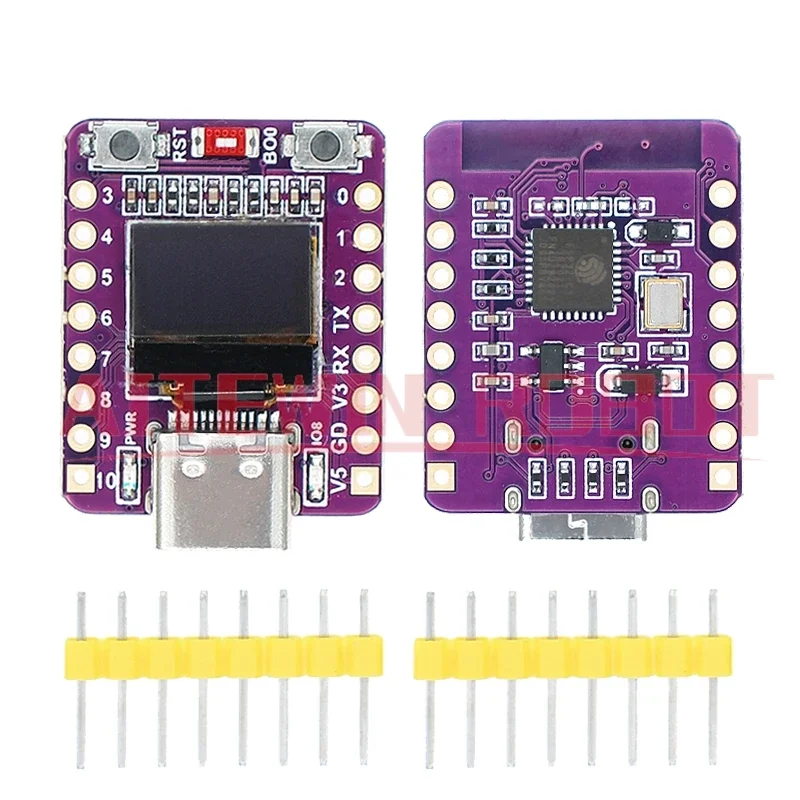 

ESP32-C3 OLED development board ceramic antenna ESP32 supermini development board wifi Bluetooth 0.42-inch screen