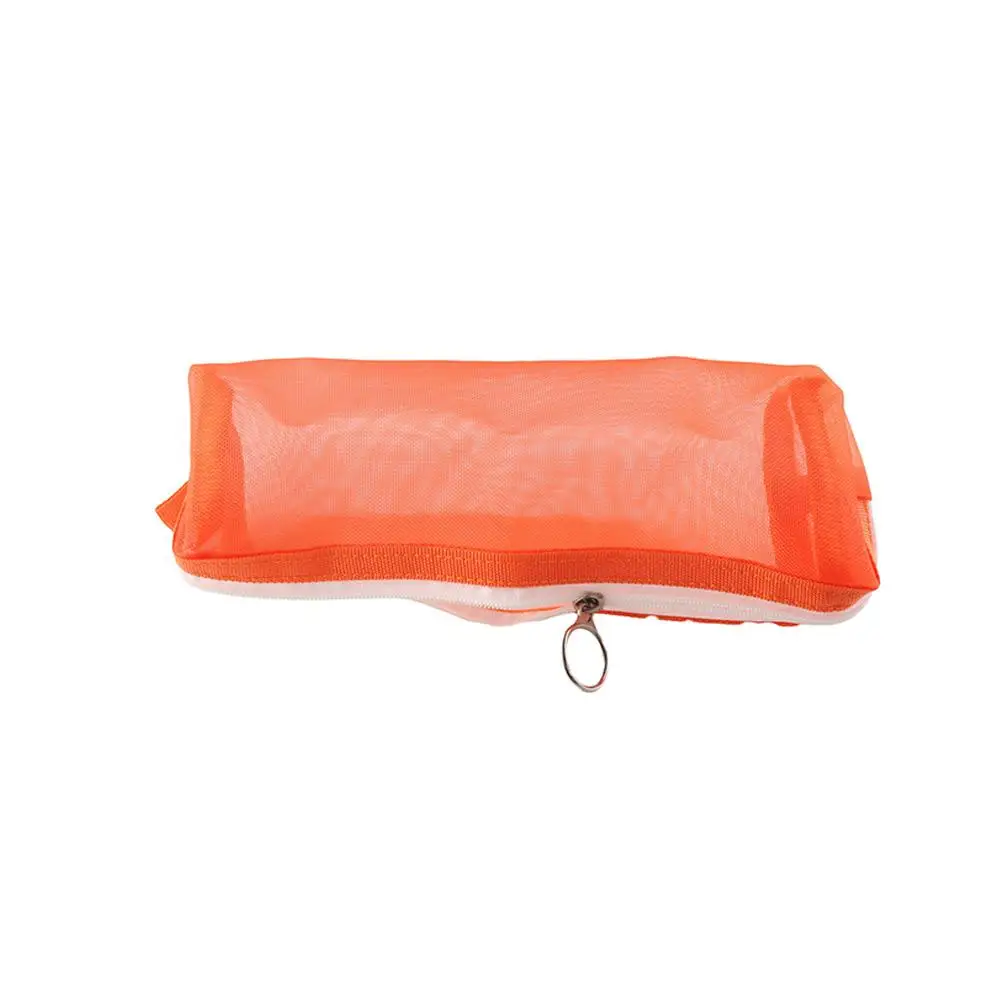 ヴィンテージデスクトップオーガナイザー文具バッグ化粧ポーチ大容量鉛筆バッグメッシュ透明文具