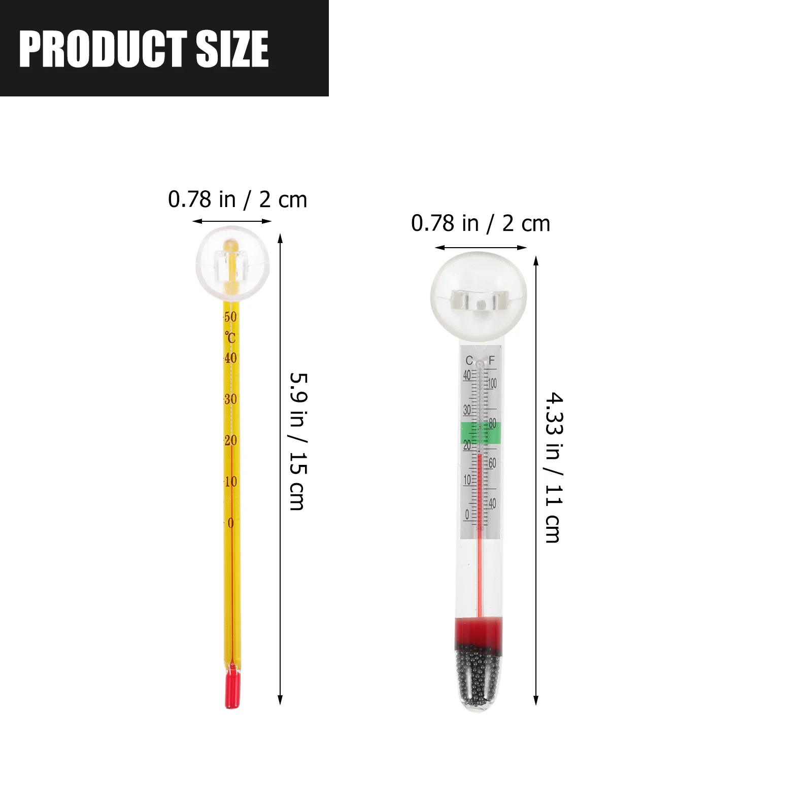 

10Pcs Fish Tank Temperature Thermometer Accurate Mini Aquarium Temp Measure Device Water Thermometer Temp Gauge Tool