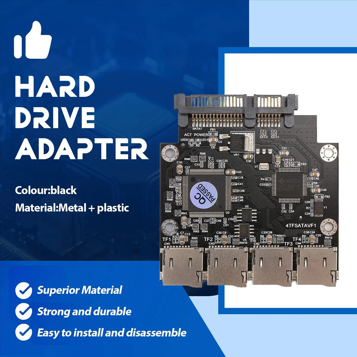 2.5 Inch 4 TF to Adapter Card, Self-Made SSD Solid State Drive, For Micro-SD to Group Card