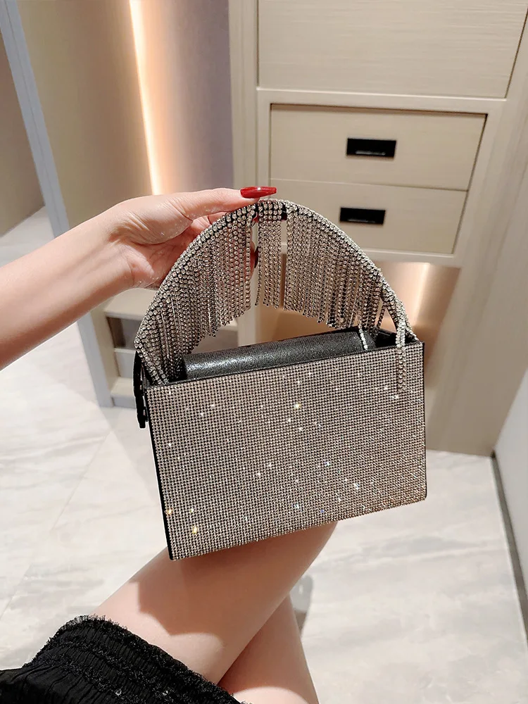 Evening Purse Luxury Clutch Bags For Women Party Rhinestone Wedding Diamond Bag Shape Bag Evening Handbag 2023 New Fashion