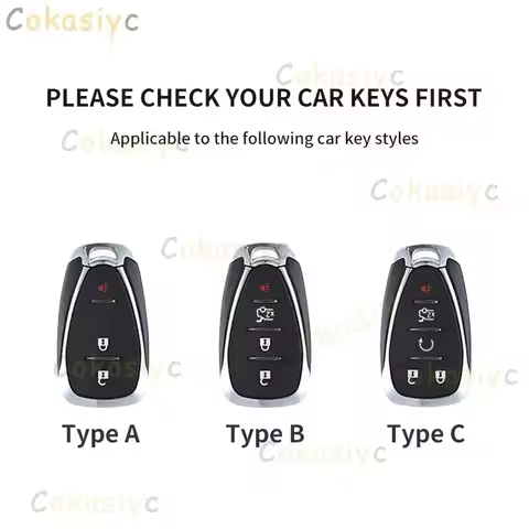 Leather Car Key Case Cover Protective Shell For Chevrolet Chevy Malibu Camaro Cruze Traverse Spark Equinox Sonic Volt Keychain