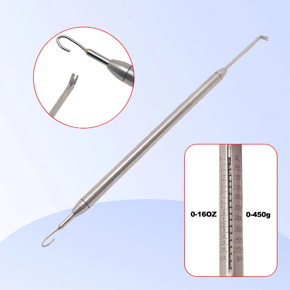 Orthodontic Elastic Band Dynamometer - Dental Elastic Strength Tension Measuring Tool for Braces