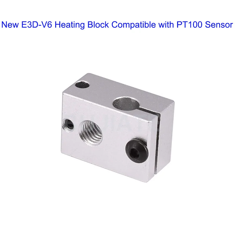 New 3D Printer Parts V6 Heater Block For Sensor Cartridges For V6 HOTEND Compatible With PT100 Sensors