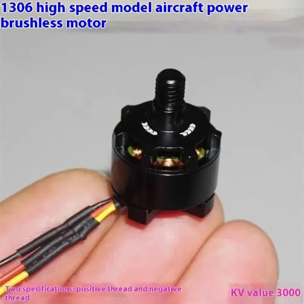 High Speed Metal Brushless Motor 3000KV Cw Ccw Rotation Aircraft Motor 1306 Stator Mini High Speed Motor For Rc Quadcopter