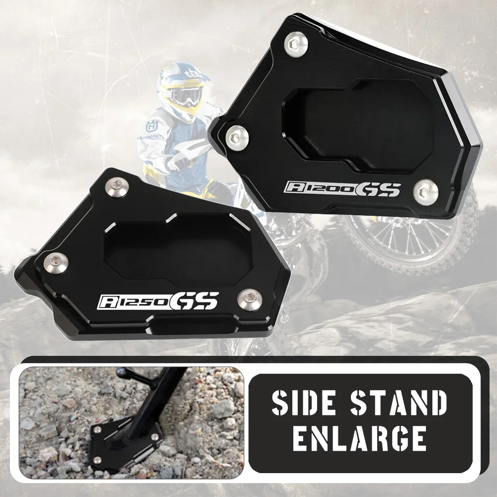 2024 Motorcycle Foot Side Stand Enlarge Pad Support For BMW R1250GS Adventure Rallye R 1250 GS ADV 2018 2019 2020 2021 2022 2023