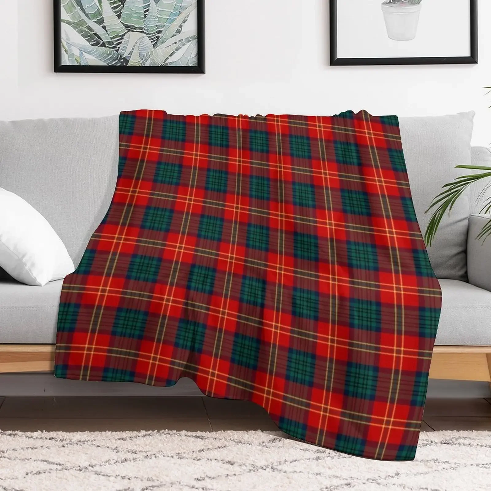 Clan Connolly Dress Tartan Throw Blanket Moving Cute Plaid Sofa Blankets