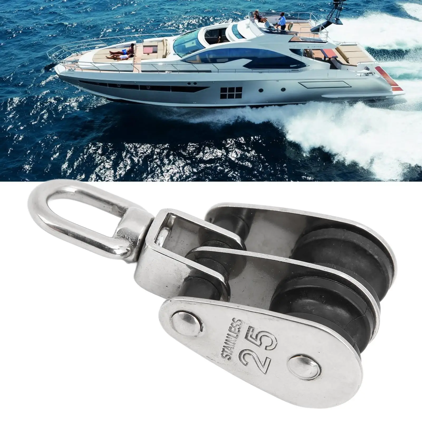 for marine Pulley Lifting Pulley 90mm Whole Length for yacht