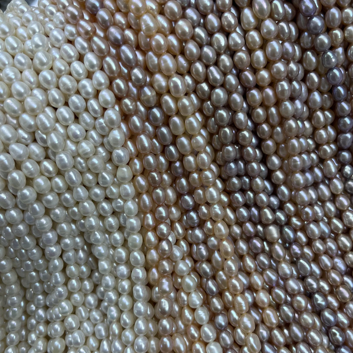 AA 6-7mm Semi-finished Rice-shaped Natural Freshwater Pearls Loose Beads for Jewelry Making DIY Necklace Bracelet Accessories