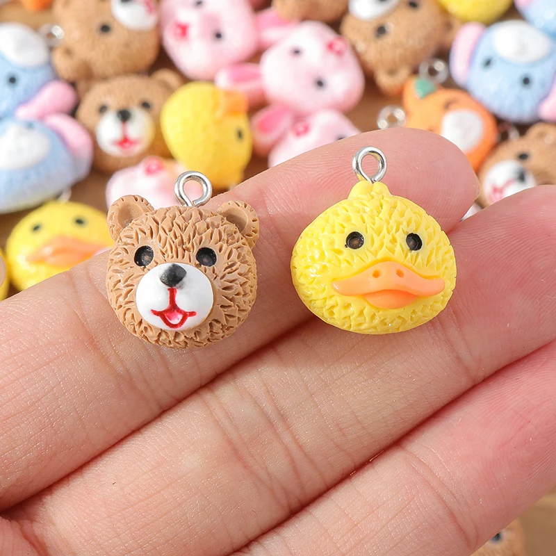 15 teile/los Mix Nette Harz Blume Charms für Die Herstellung Von Ohrringen Halskette Anhänger DIY Handgemachte kinder Schmuck Zubehör Erkenntnisse – Detail 36