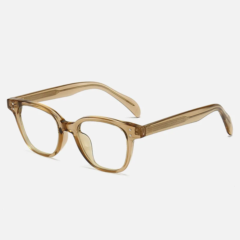 8606 Korean Style Anti Blue Light TR90 Circular Insert Frames Men Women Optical Prescription Glasses Fashion Computer Eyeglasses