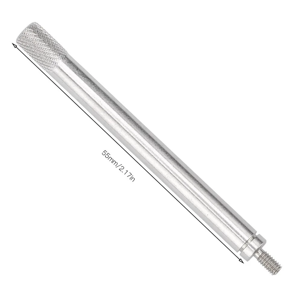M2.5 Thread Dial Indicator Extension Rod 55mm Length Flat Contact Point Depth Gauge Extension Stem Solid Steel Construction - view 6