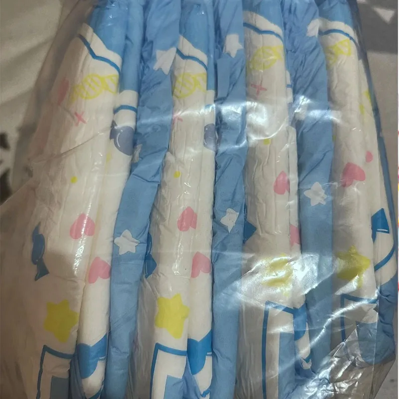 ABDL Cute Cartoon Pattern Disposable Diapers For Adults, DDLG High Absorbent Leak-proof Diaper Briefs Soft Breathable Panties