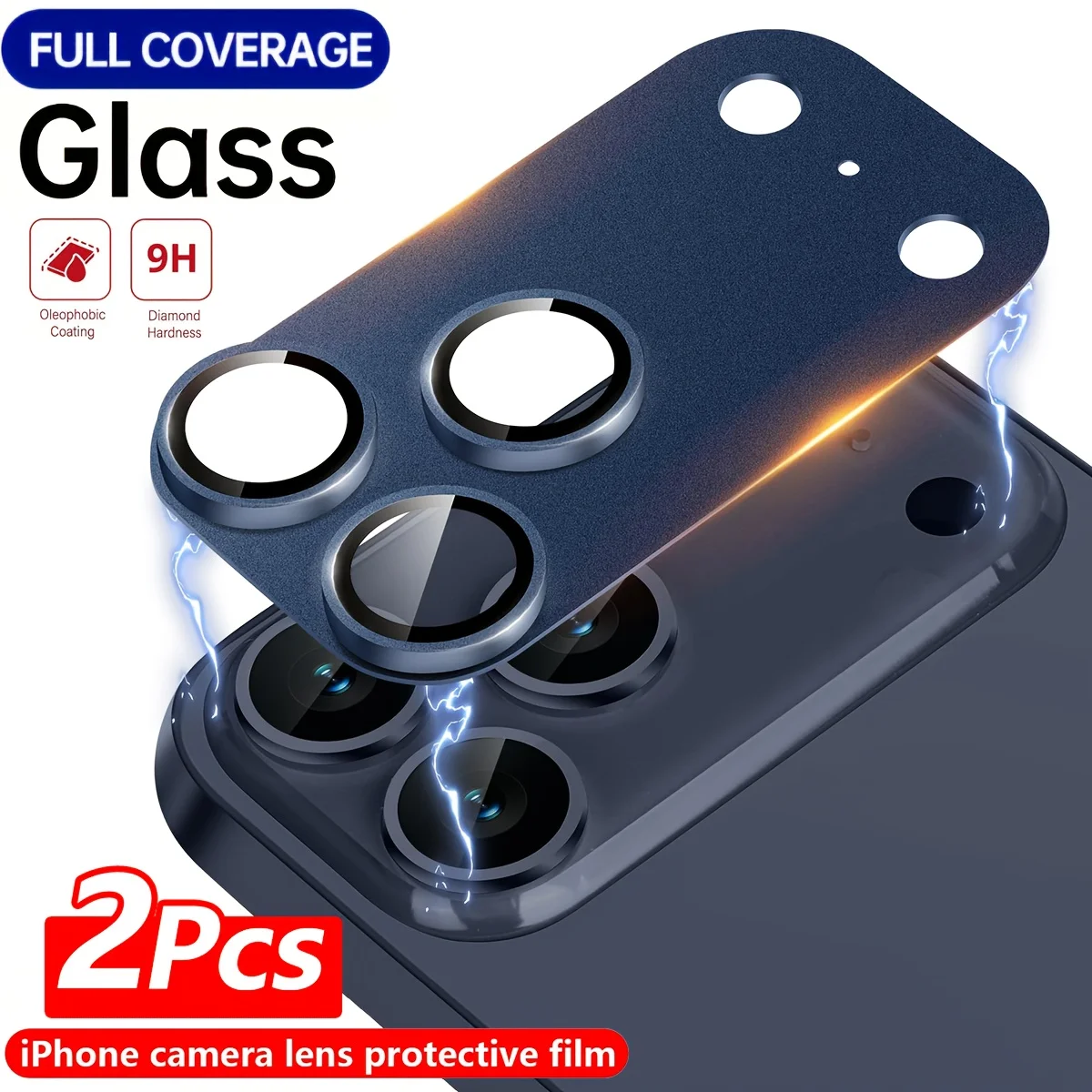 2pcs Camera Lens Protector  for Iphone 17 Pro Max/17 Pro, 9H Tempered Glass,Anti-Scratch, Case Friendly For Phone Accessories
