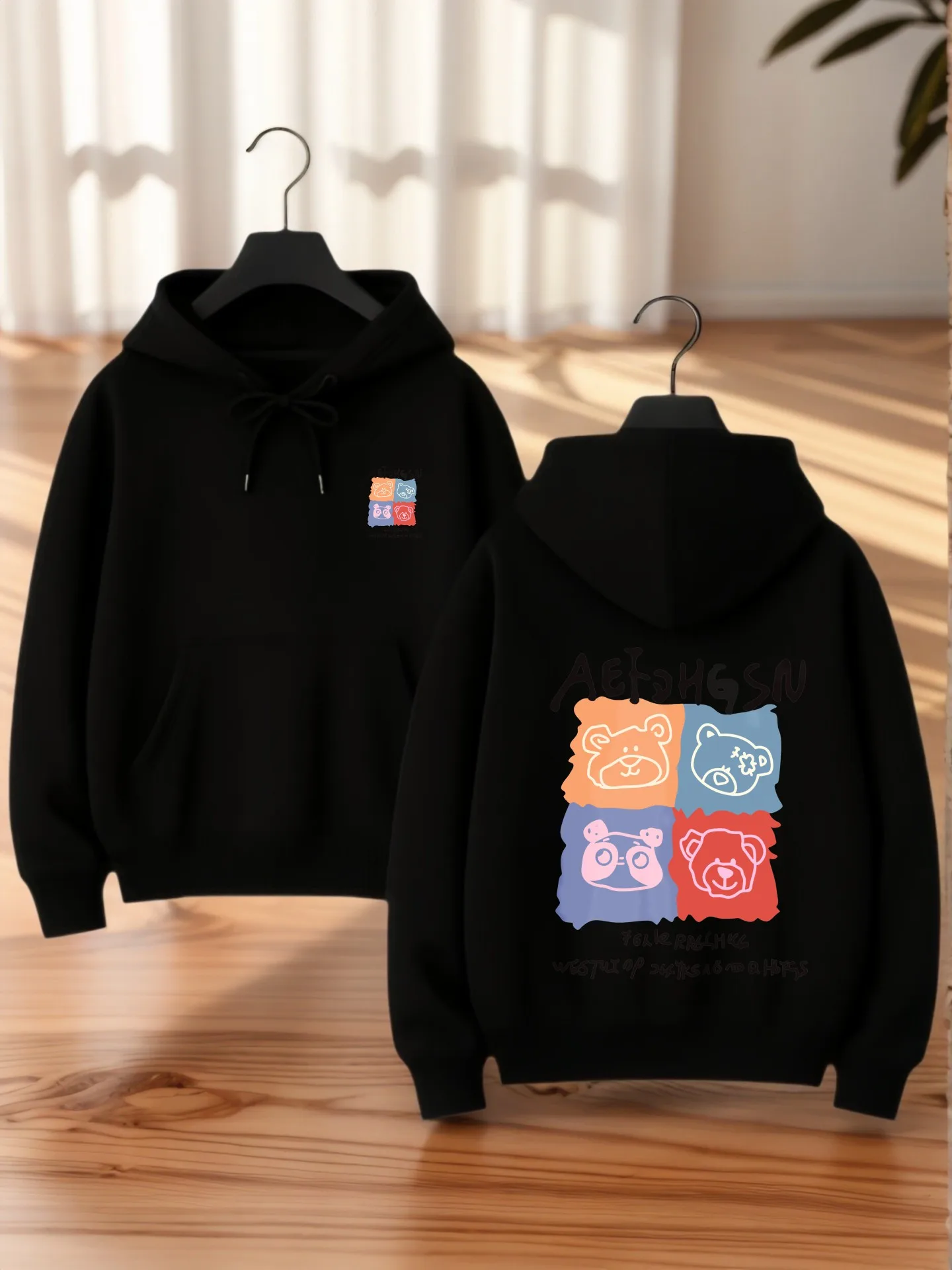 هوديي جرافيك للنساء، تصميم جمالي، طباعة جرافيك، كاجوال، قماش ناعم، ملابس يومية غير رسمية، للشباب