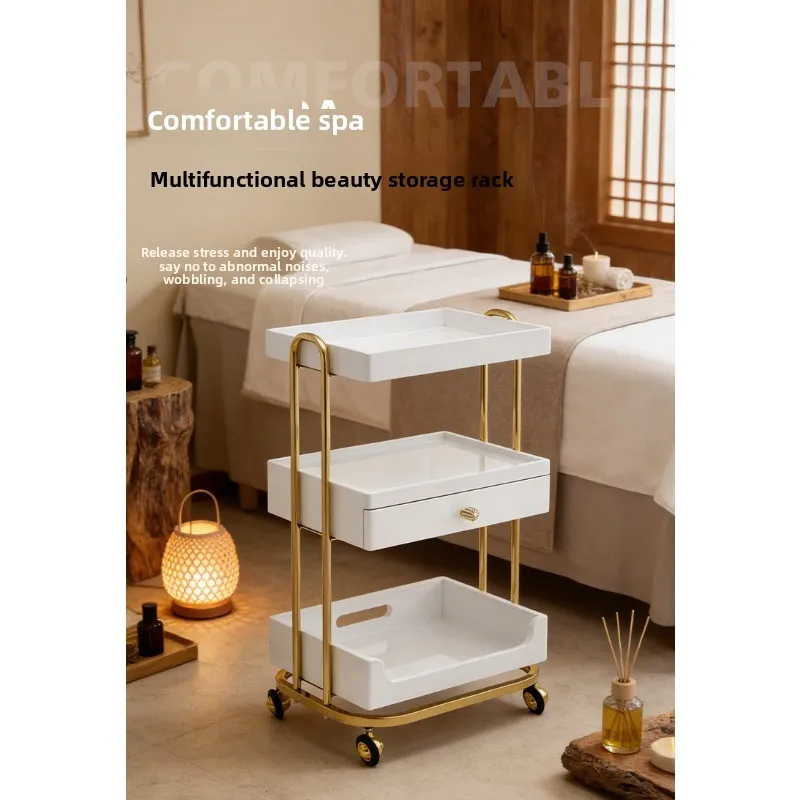 

Multifunctional Beauty Salon Furniture Trolley Rack, Mobile Beauty Spa Cart, Small Trolley, Salon Exclusive Massage SPA
