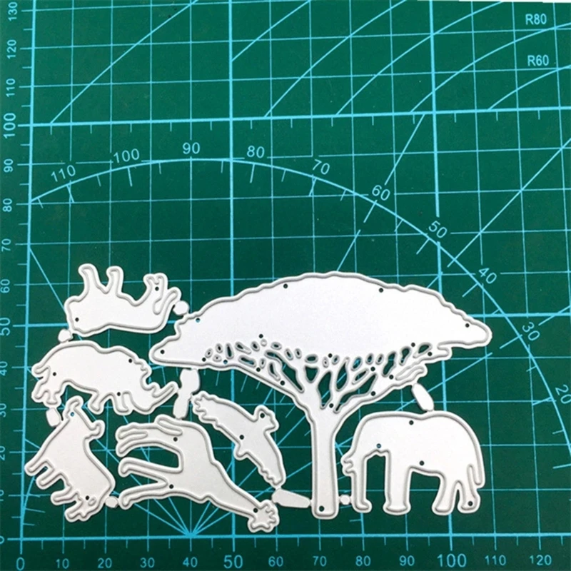 Metal Die Cuts Giraffe Embossing Stencil Cutting Dies for Card Making Scrapbooking Paper Craft DIY Template Handmade