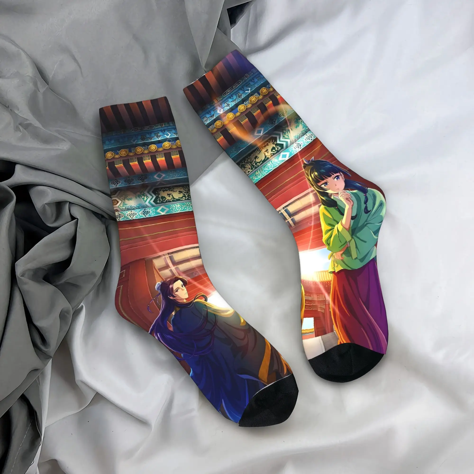

The Apothecary Diaries Maomao Socks Gothic Stockings Men High Quality Running Sports Socks Autumn Design Non Slip Socks