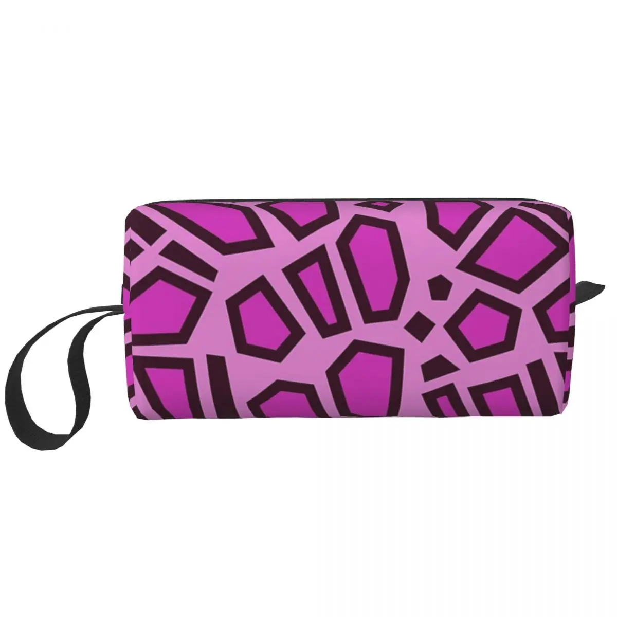 Kipo Pink Mega Jaguar Spots Makeup Bag Cosmetic Organizer Storage Dopp Kit Toiletry Cosmetic Bag for Women Beauty Pencil Case