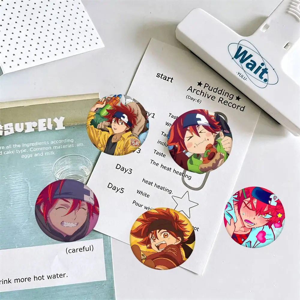 Anime SK8 The Infinity Reki Kyan Round Badge Lapel Pin Backpack Clothing Jewelry Accessories Gift Brooch