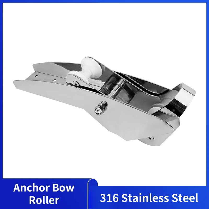 Marine Anchor Bow Roller 316 Stainless Steel Welding Process Hinged Self-Launching Anchor Roller Boat Yacht Accessories