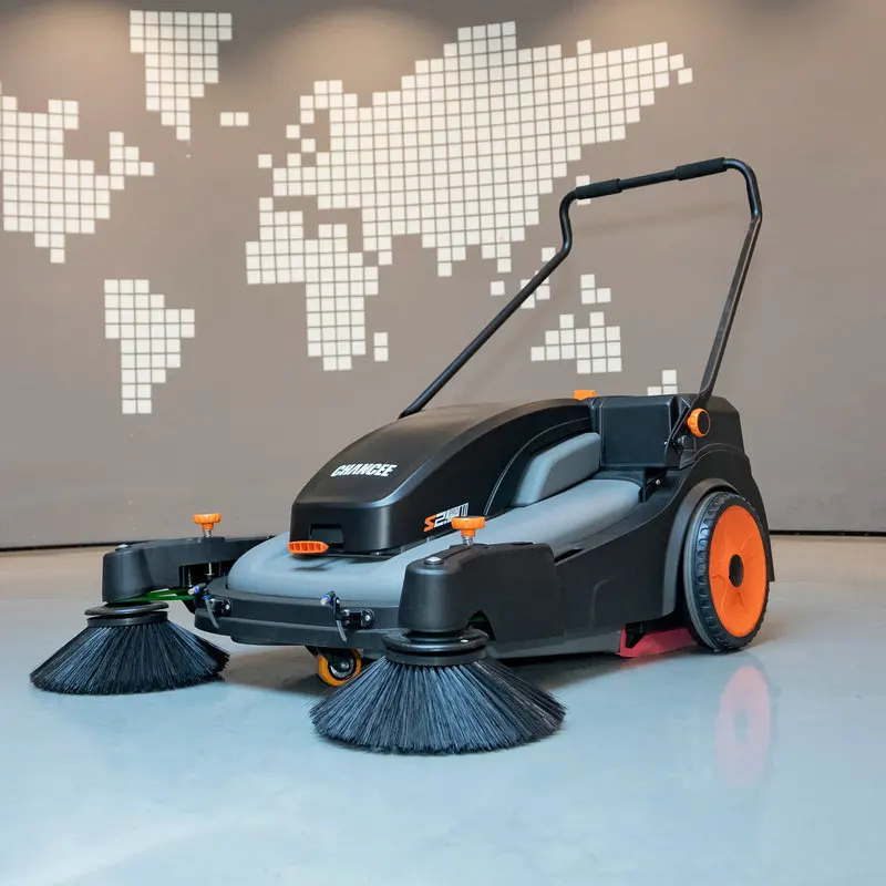 Top Demanded Cement Sweeper Machine Hand Push Type Sweeping Machine