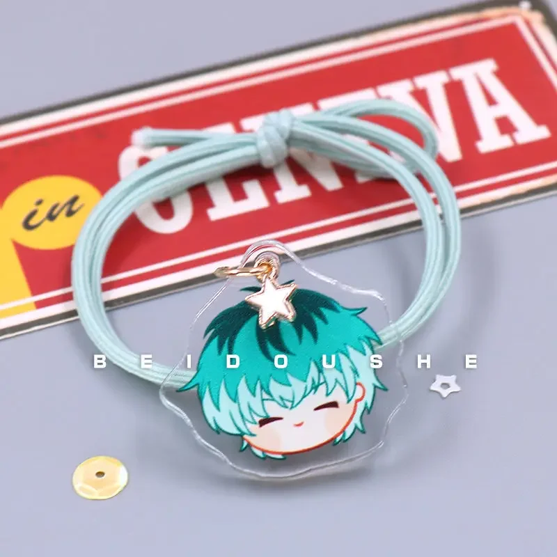 Hypnosis Microphone Hair Bands Girl Anime Yamada Ichiro for Children Hair Ties Kawaii Cosplay Hair Acrylic Accessories Gifts
