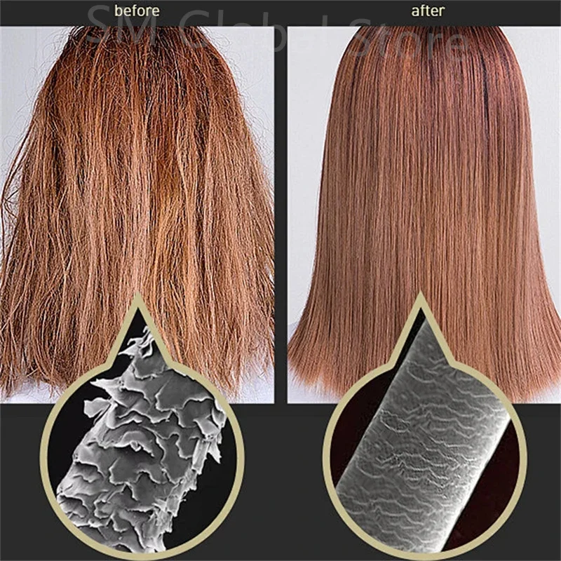 2024 New Keratin Hair Mask 5 Seconds Repair Damage Frizzy Hair Damage Mask Hair Shiny Hair Care Hair Mask Treatment Scalp 120ml