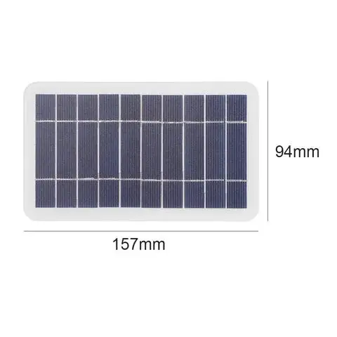 Portable Solar Charger 5V 400mA Solar Panel Power Bank 2W Output USB Outdoor Portable Solar System for Cell Mobile Phone Charger