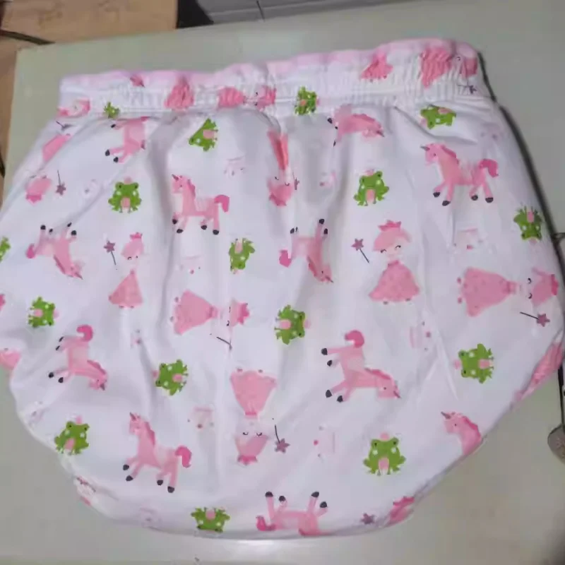 

Thick Absorbent Cotton ABDL Adult Baby Diaper Pants Leak Proof DDLG Panties Washable Soft Comfortable Couple Trainning Briefs