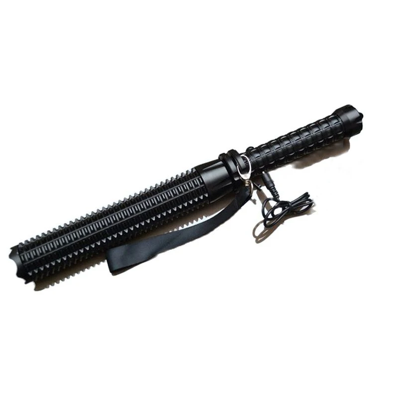 Tactical Baton Flashlight Telescopic Self Defense Torch Powerful Zoomable Q5 Led Lantern Portable Rechargeable Lamp