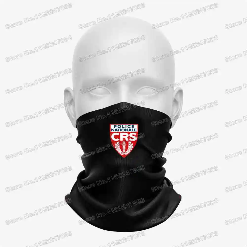 2023 French National Police CRS Cycling Neck Warmer Multifunctional HEADWEAR Magic Scarf Fishing Hiking Headband Neckerchief